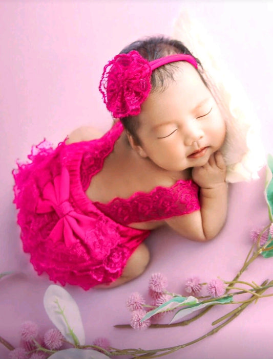 Conjunto De Fotografía De Decoración De Mariposas Para Recién Nacido Niña