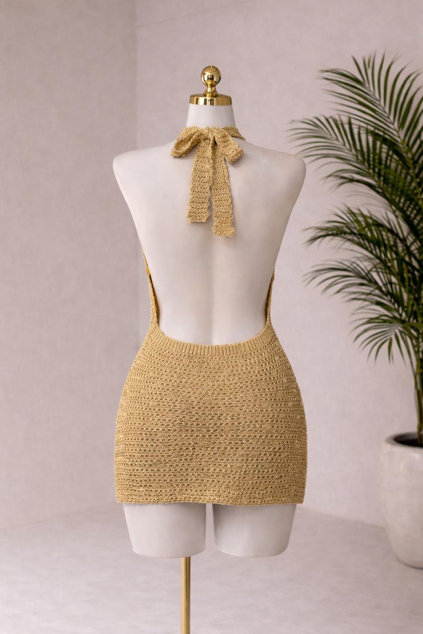 VESTIDO DORADO