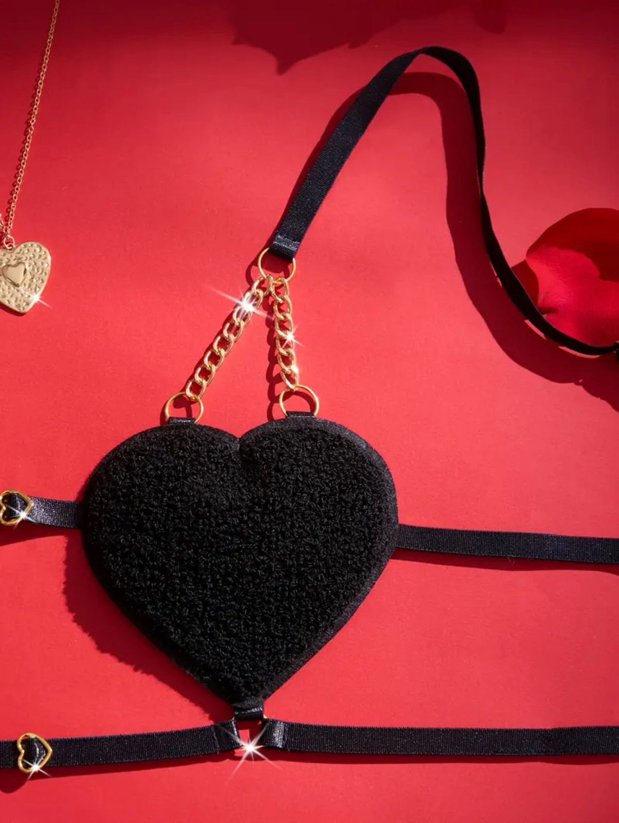 LENCERIA CORAZON NEGRO