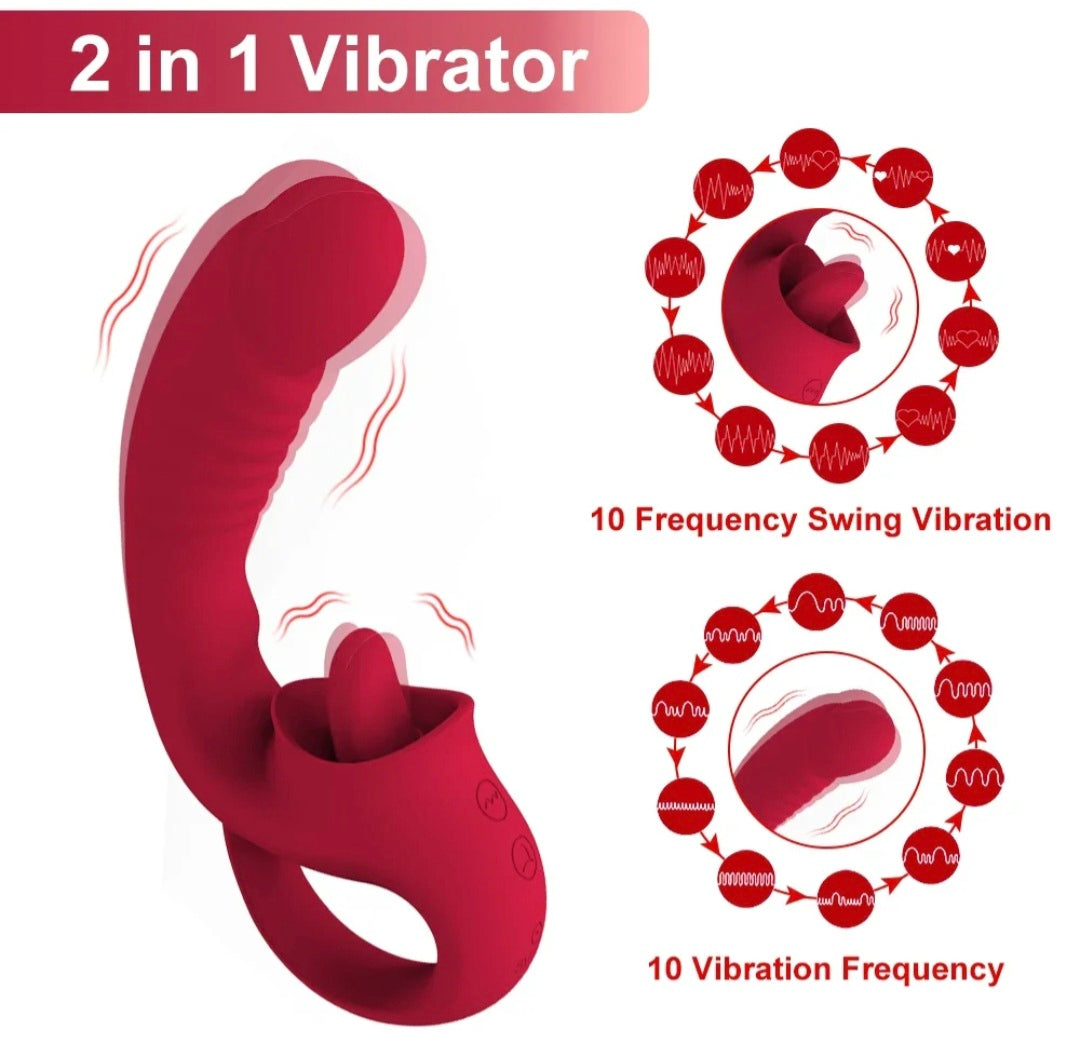 VIBRADOR PARA PUNTO G Y LAMEDOT DE CLITORIS