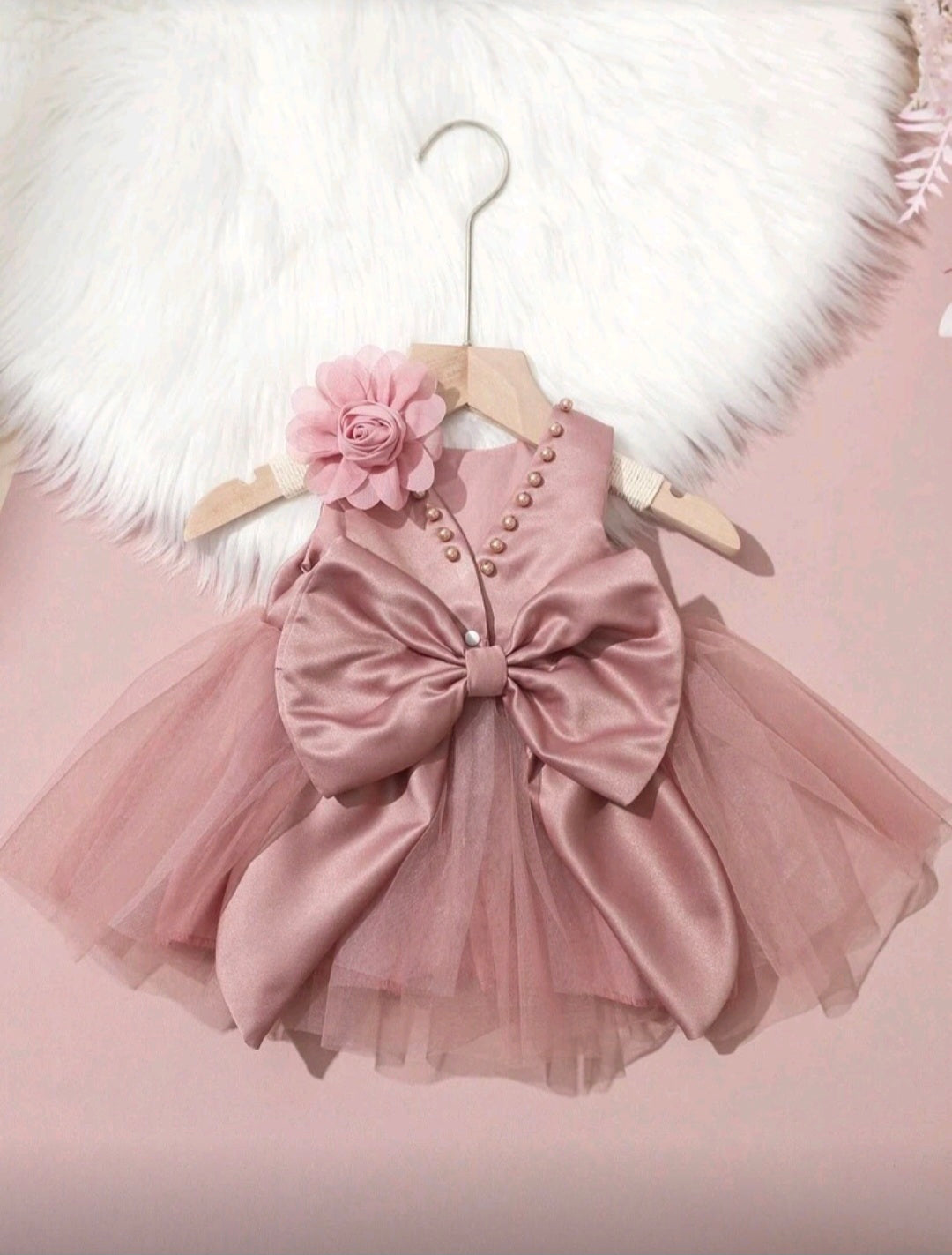 VESTIDO LAZO RECIEN NACIDA