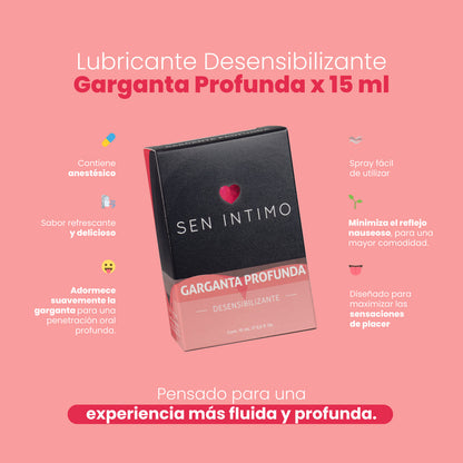 Lubricante Garganta Profunda Desensibilizante x 15ml Sen