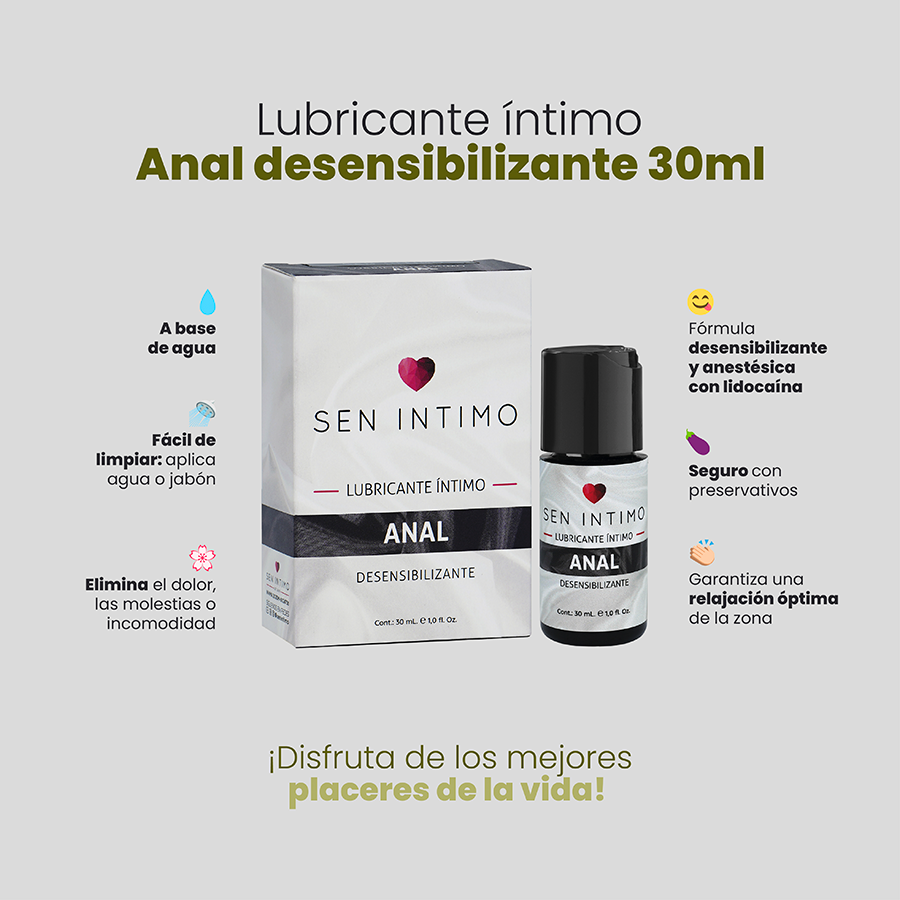 Lubricante Íntimo Anal Desensibilizante x 30 ml