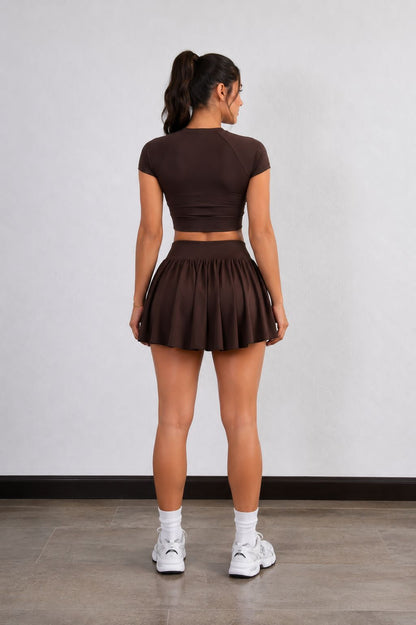 FALDA DEPORTIVA MARRON