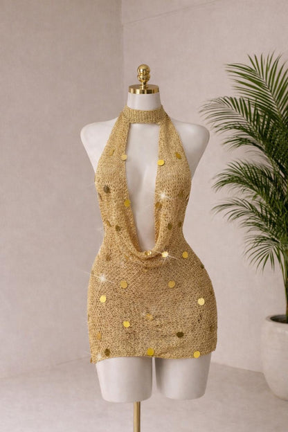 VESTIDO DORADO