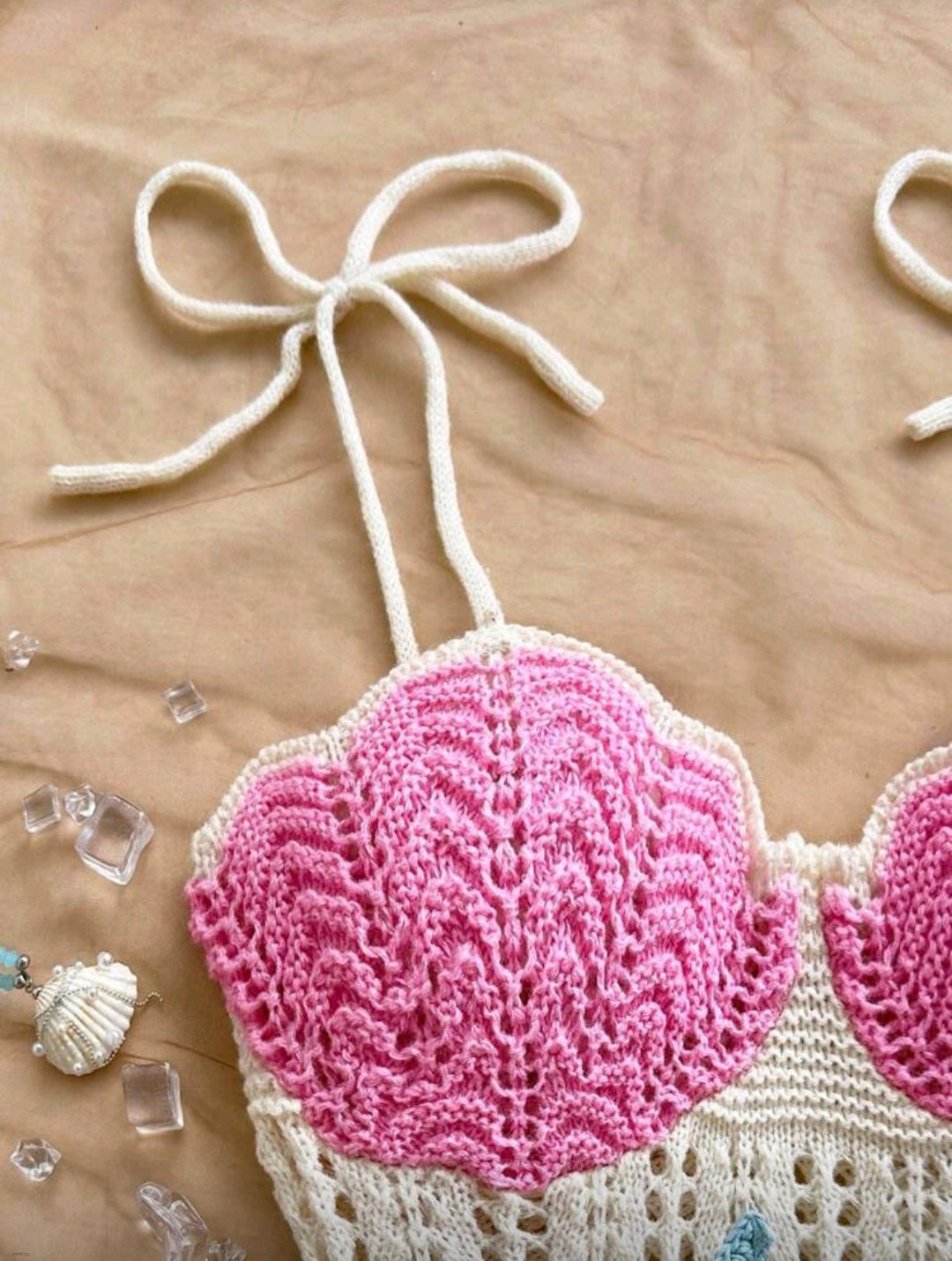 VESTIDO DE MAR TEJIDO