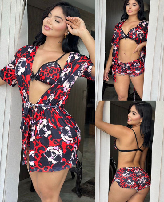 PIJAMA SET DE 3 PIEZAS