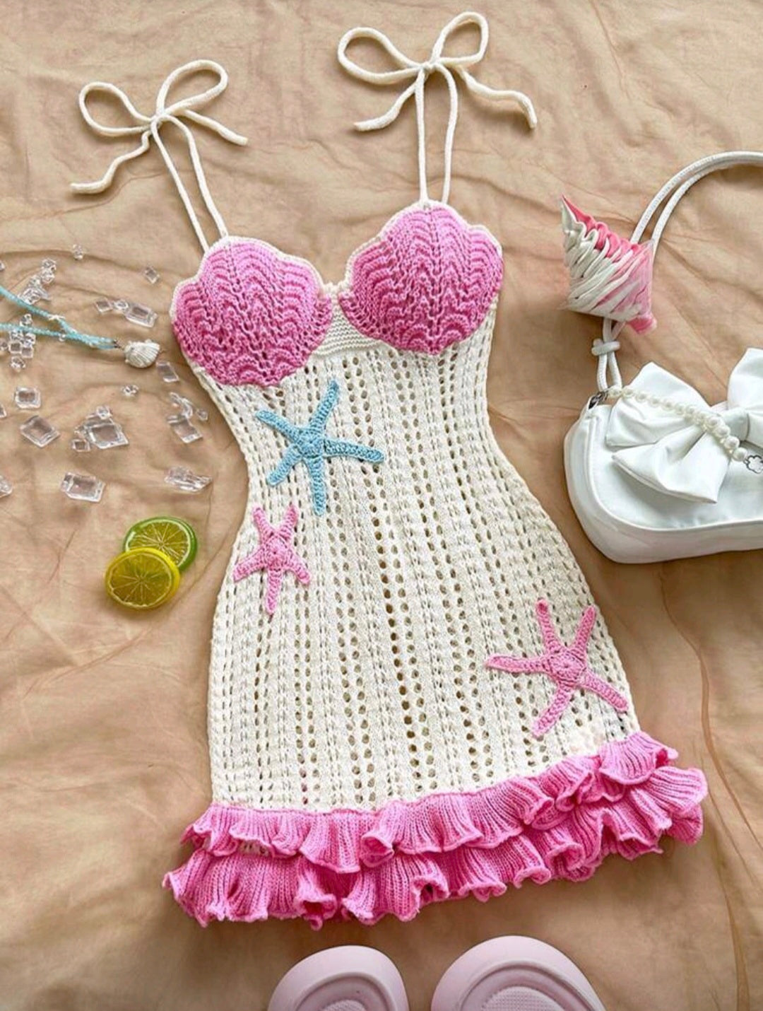 VESTIDO DE MAR TEJIDO