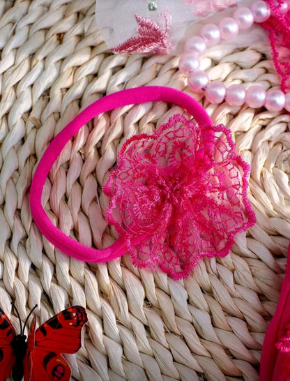 Conjunto De Fotografía De Decoración De Mariposas Para Recién Nacido Niña