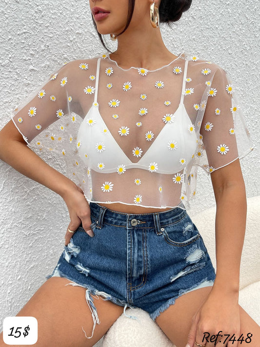 BLUSA TRANSPARENTE