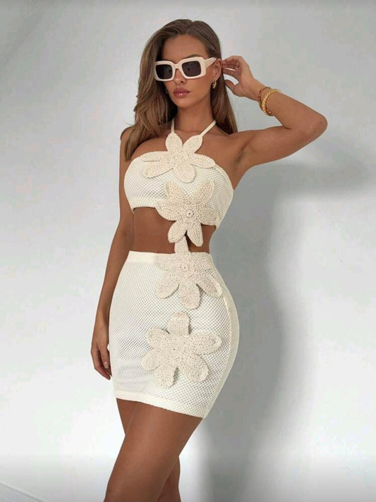 CONJUNTO DOS PIEZAS BORDADO